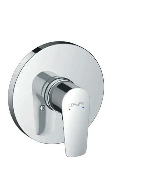 Hansgrohe Talis E Single Lever Manual Shower Mixer Round For Concealed Installation Chrome