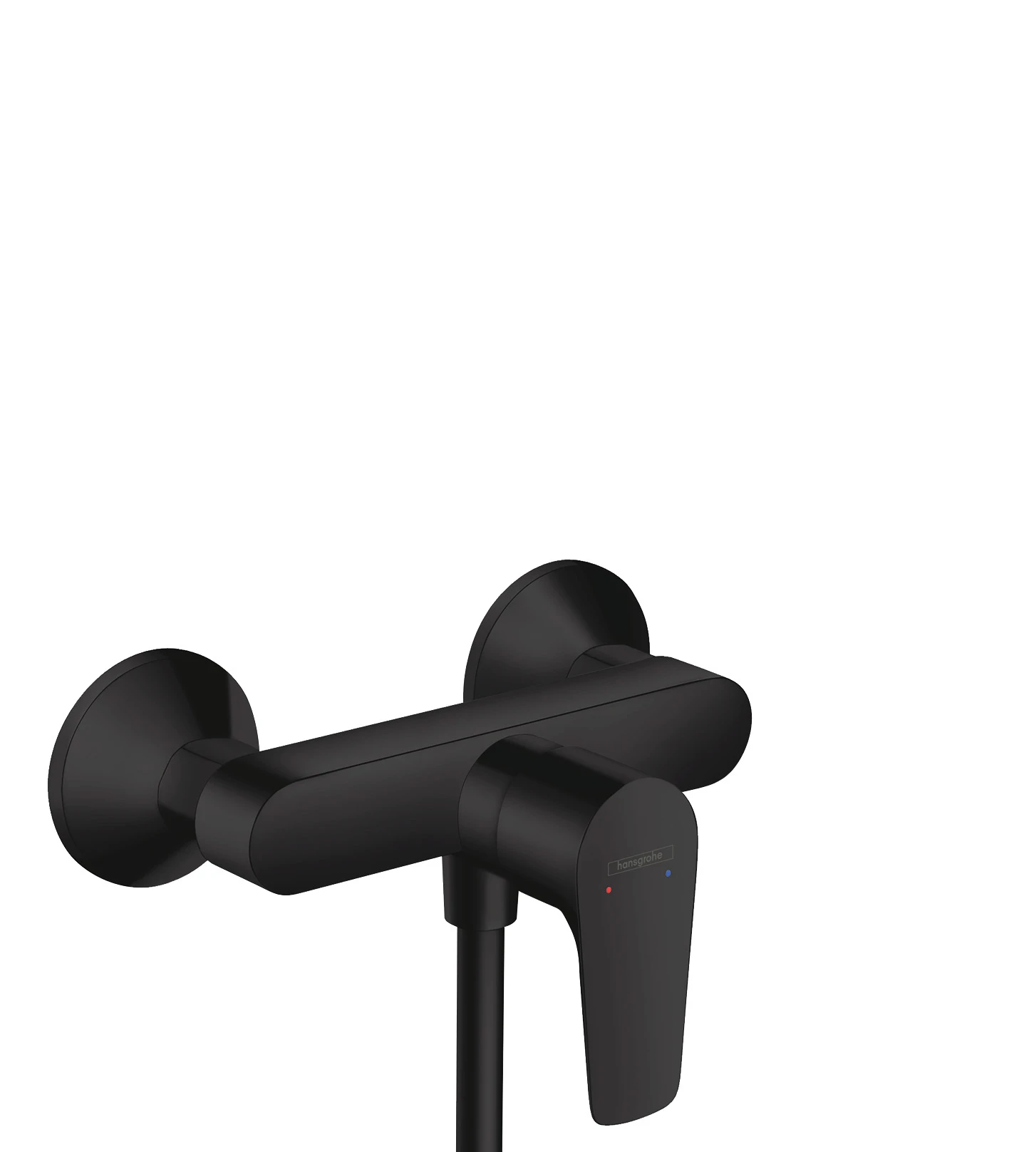 Hansgrohe Talis E Single Lever Manual Shower Mixer For Exposed Installation Matt Black