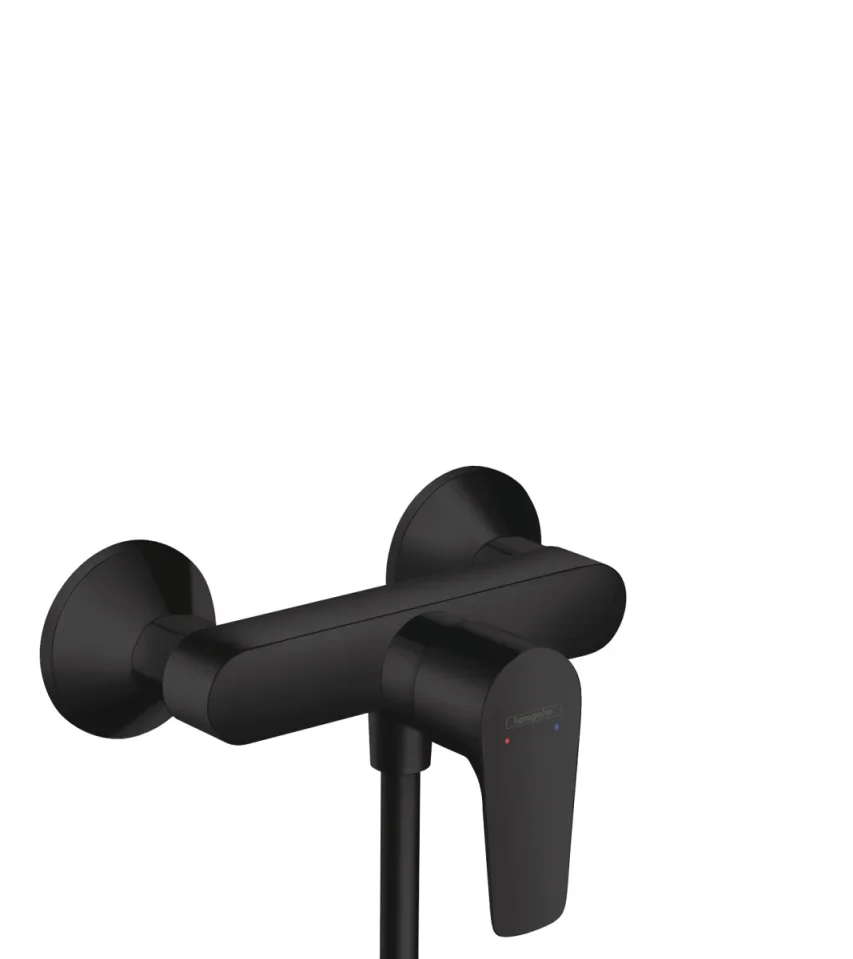 Hansgrohe Talis E Shower Mixers Exposed 246 X 199 X 155mm Black - Matt product image - Image 1