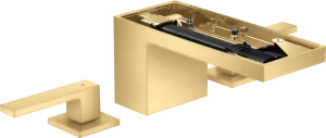 Axor Myedition 3-hole Basin Mixer 70 With Push-open Waste Without Plate Gold Brushed