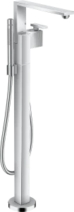 Axor Edge Single Lever Bath Mixer Floor-standing - Diamond Cut Chrome