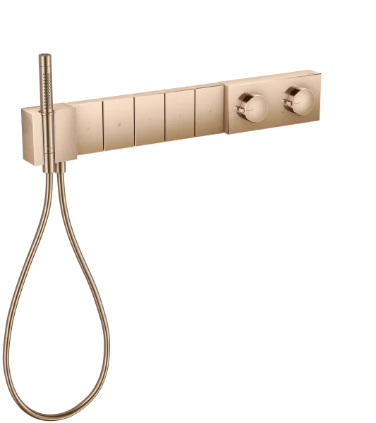 Axor Edge Thermostatic Shower Mixer Concealed 720 X 395 X 150mm Rose Gold/gold - Polished