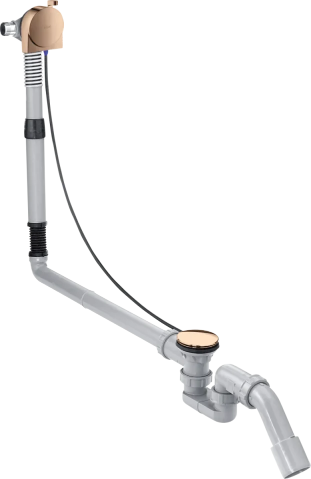 Axor Basic Set For Bath Filler With Waste And Overflow 600 X 320 X 90mm Rose Gold/gold - Polished product image - Image 1
