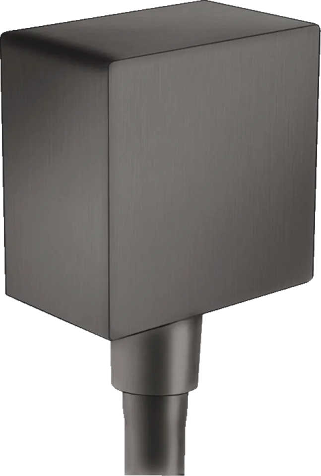 Hansgrohe Fixfit Wall Outlet 120 X 67 X 48mm Gunmetal/chrome - Brushed detail view - Image 2