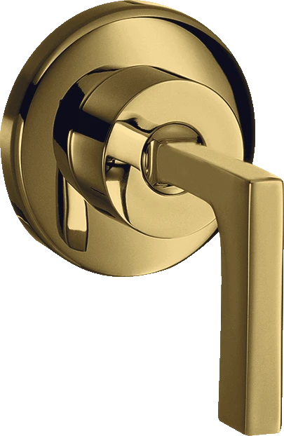 Axor Citterio Shut-off Valve For Concealed Installation With Lever Handle Gold Polished