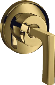 Axor Citterio Shut-off Valve For Concealed Installation With Lever Handle Gold Polished