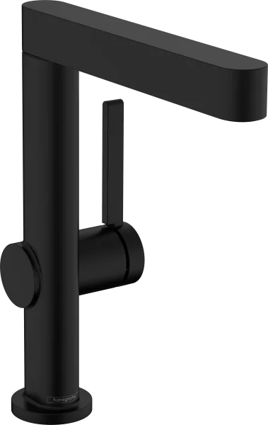 Hansgrohe Finoris Single Lever Basin Mixer 230 With Swivel Spout And Push-open Waste Set Matt Black