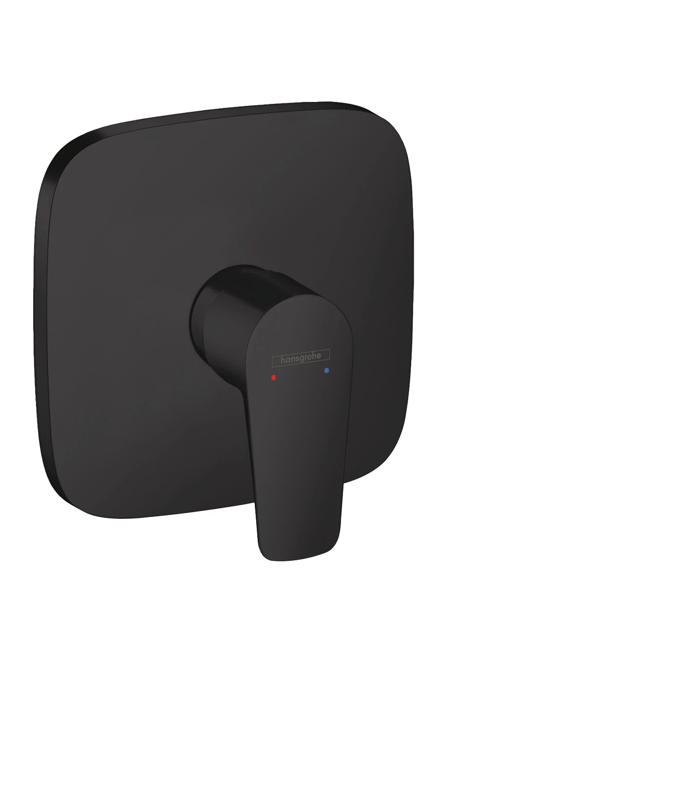 Hansgrohe Talis E Single Lever Manual Shower Mixer Soft Cube For Concealed Installation Matt Black