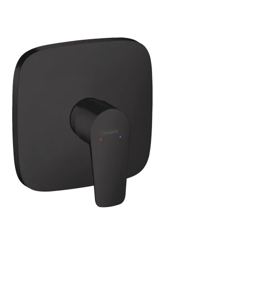 Hansgrohe Talis E Single Lever Manual Shower Mixer Soft Cube For Concealed Installation Matt Black