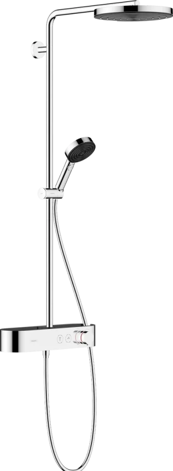 Hansgrohe Pulsify S Showerpipes With Thermostatic Mixer 1187 X 365 X 180mm Chrome product image - Image 1