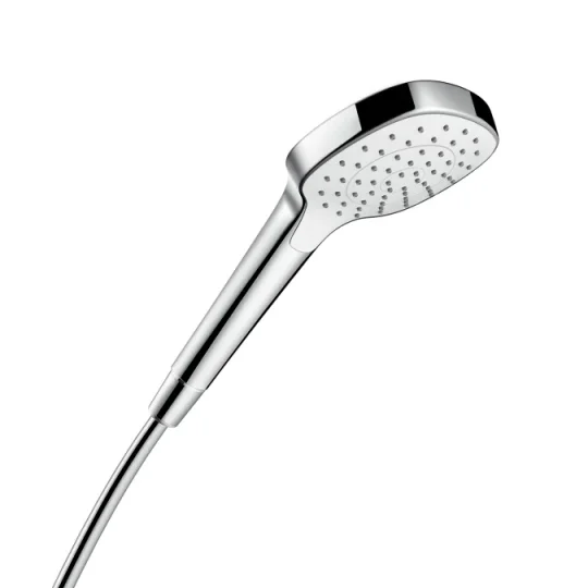 Hansgrohe Croma E Hand Showers 125 X 52 X 264mm White/chrome detail view - Image 2