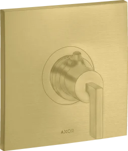 Axor Citterio Thermostatic Mixer Highflow For Concealed Installation With Lever Handle Brushed Brass