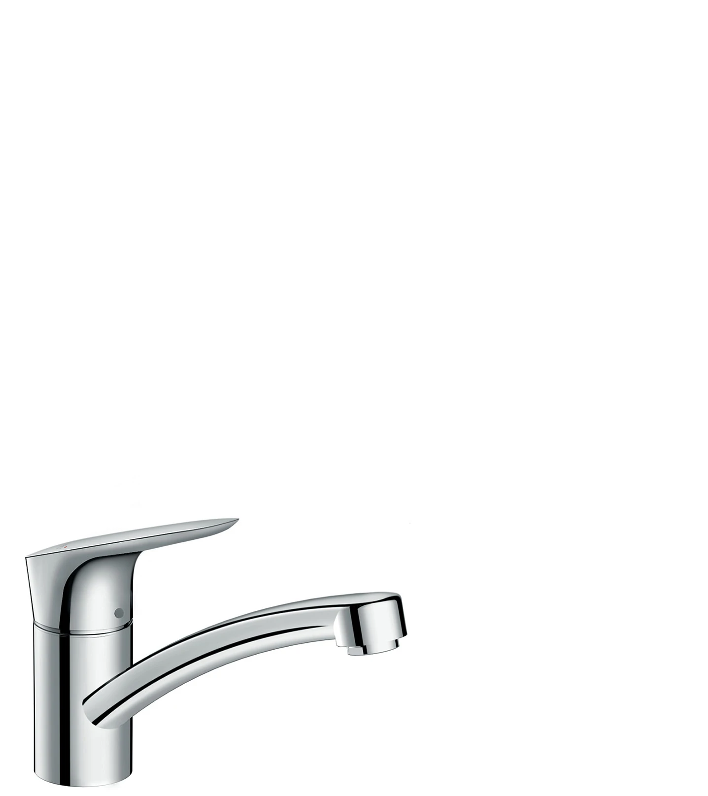 Hansgrohe Logis M31 Single Lever Kitchen Mixer 120 Coolstart, Ecoselection, Single Spray Mode Chrome
