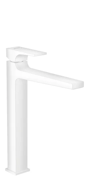 Hansgrohe Metropol Single Lever Basin Mixer 260 With Lever Handle For Wash Bowls With Push-open Waste Matt White
