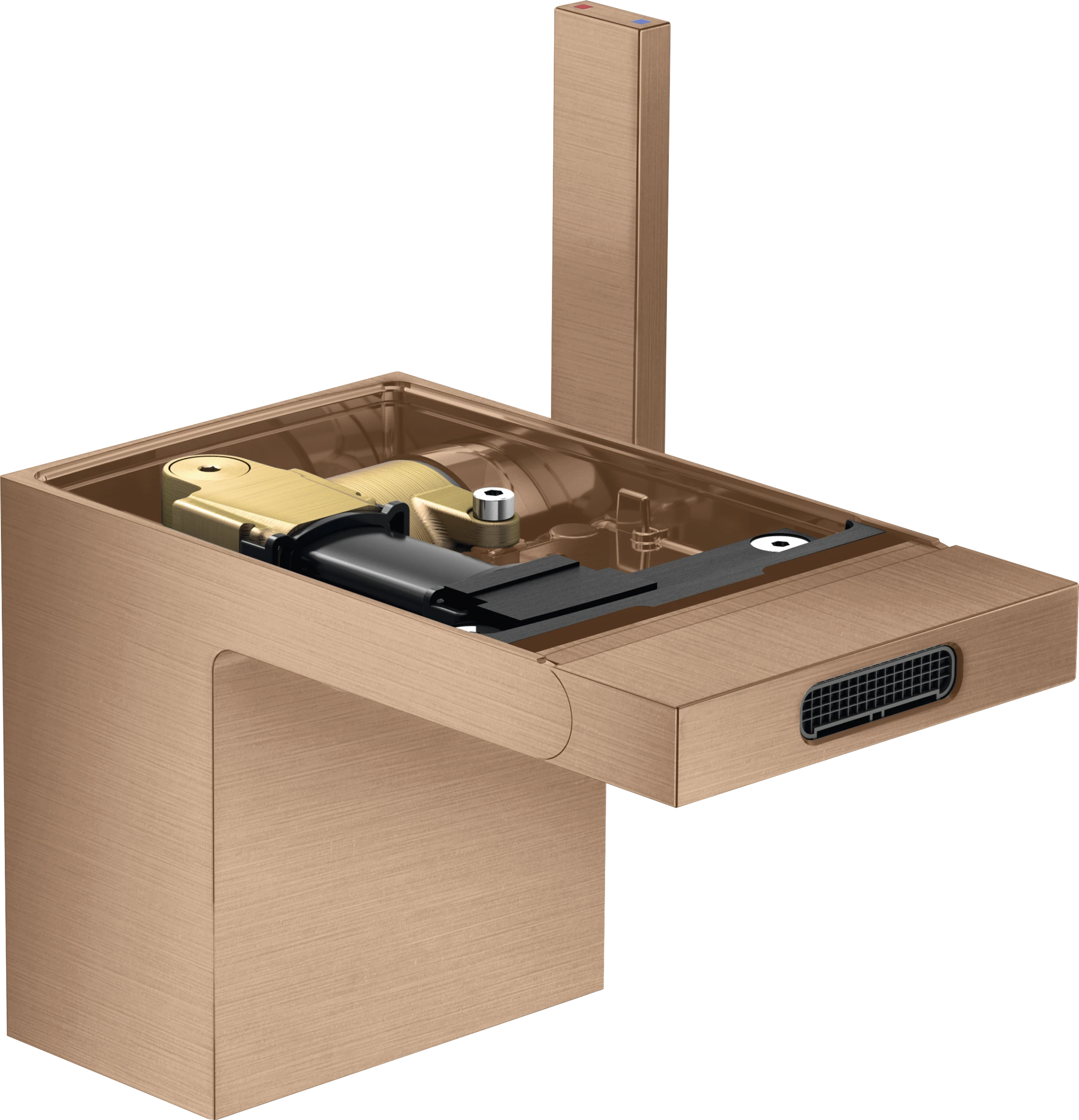 Axor Myedition Single Lever Bidet Mixer With Push-open Waste Without Plate Brushed Red Gold