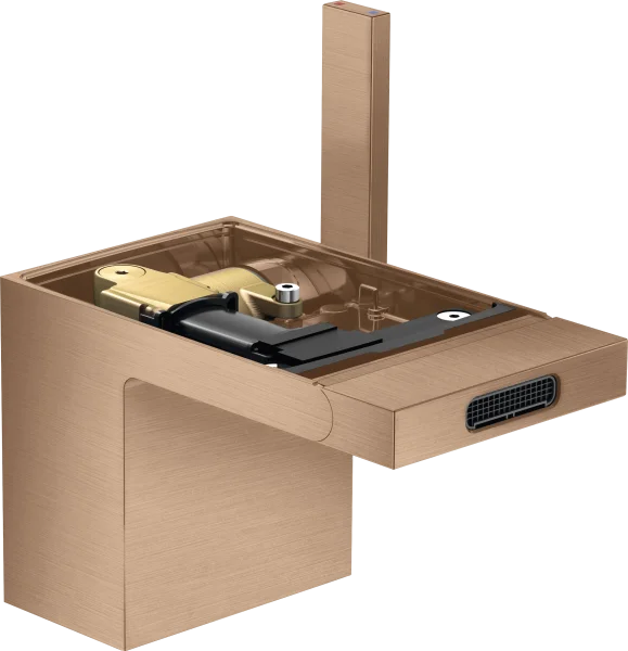 Axor Myedition Single Lever Bidet Mixer With Push-open Waste Without Plate Brushed Red Gold