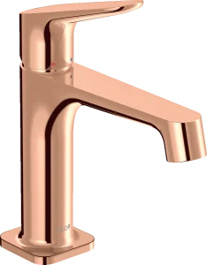Axor Citterio M Single Lever Basin Mixer 100 With Waste Polished Red Gold