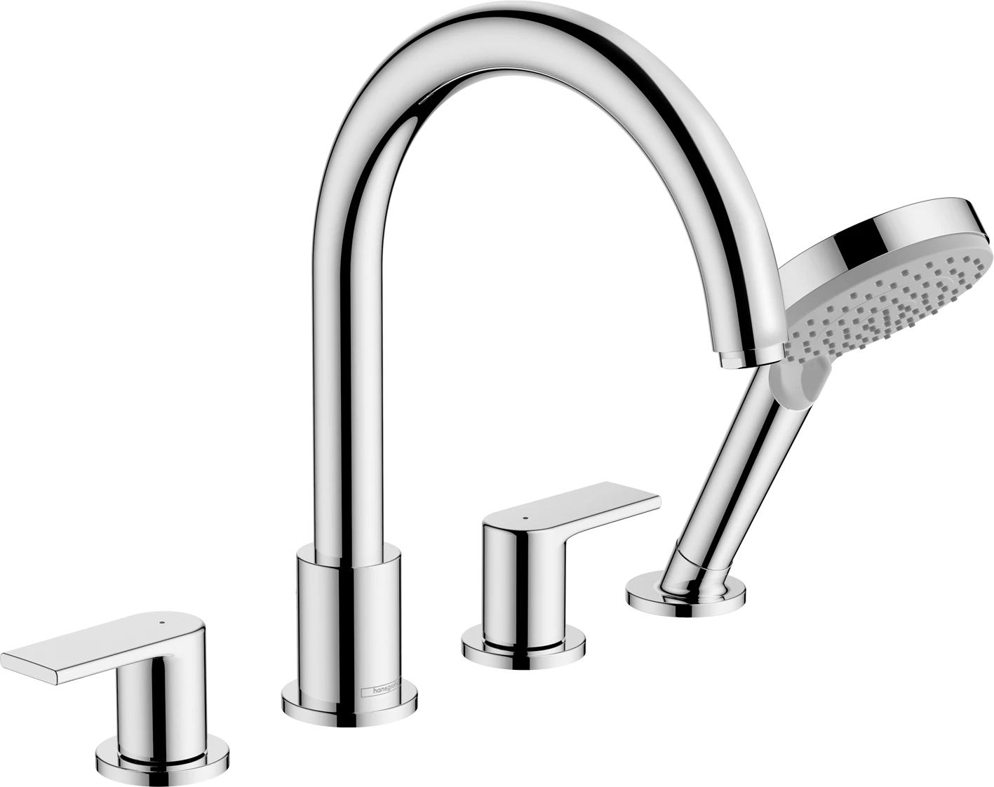 Hansgrohe Vernis Shape 4-hole Rim Mounted Bath Mixer Chrome