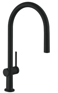 Hansgrohe Talis M54 Single Lever Kitchen Mixer 210 With Pull-out Spout, Single Spray Mode Matt Black