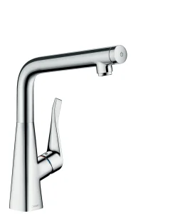 Hansgrohe Metris Select M71 Single Lever Kitchen Mixer 320, Single Spray Mode Chrome