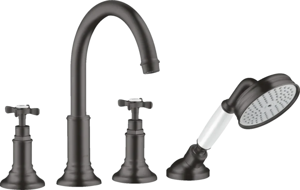 Axor Montreux Bath Mixers Concealed 504 X 263 X 128mm Gunmetal/chrome - Brushed product image - Image 1