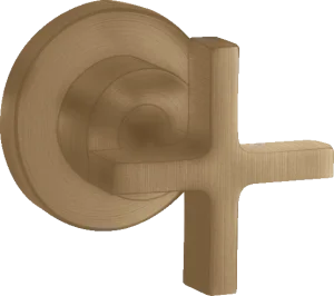 Axor Citterio Shut-off Valve For Concealed Installation With Cross Handle Brushed Bronze