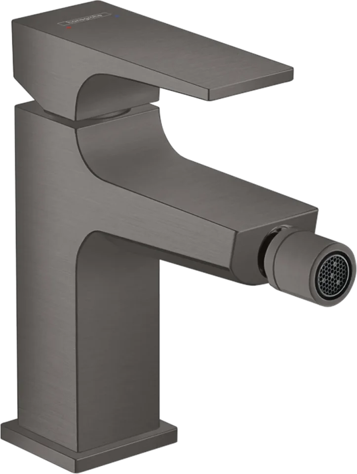 Hansgrohe Metropol Bidet Mixers 365 X 207 X 72mm Gunmetal/chrome - Brushed detail view - Image 2
