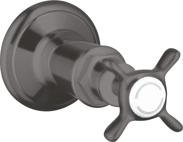 Axor Montreux Shut-off Valve For Concealed Installation With Cross Handle Brushed Black Chrome