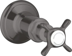 Axor Montreux Shut-off Valve For Concealed Installation With Cross Handle Brushed Black Chrome