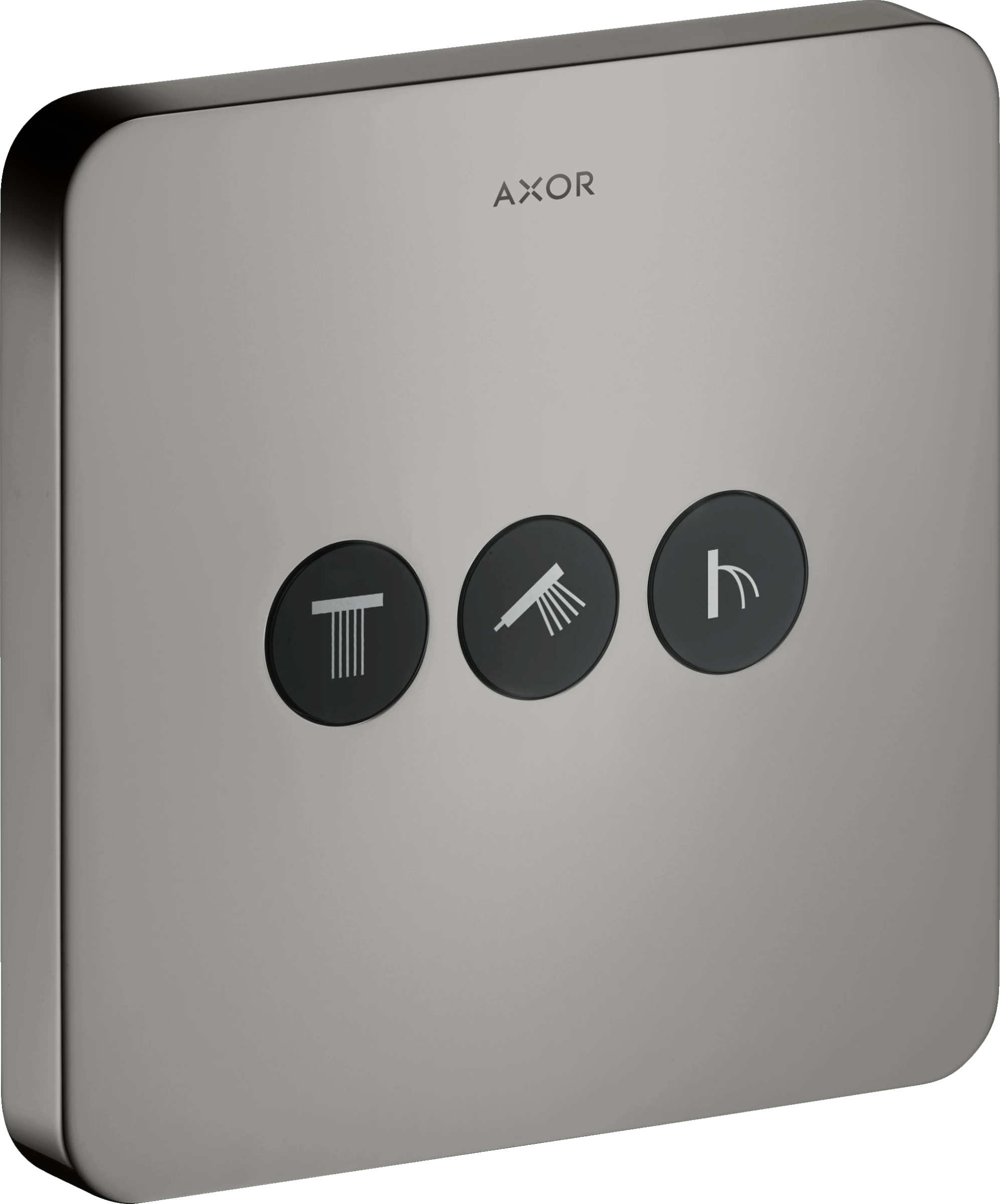 Axor Showerselect Valve Softsquare For Concealed Installation For 3 Outlets Polished Black Chrome