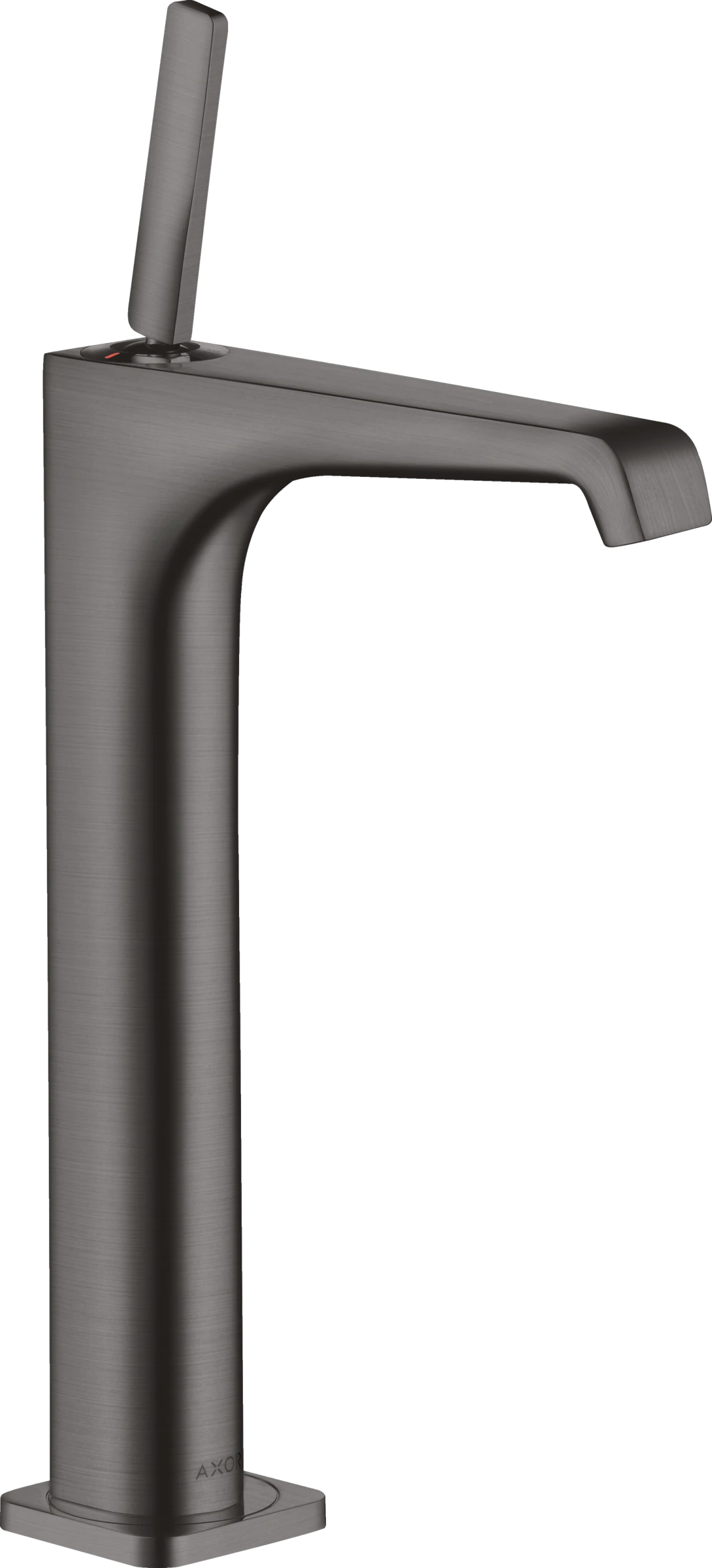 Axor Citterio E Single Lever Basin Mixer 250 With Pin Handle For Wash Bowls With Waste Brushed Black Chrome