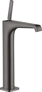 Axor Citterio E Single Lever Basin Mixer 250 With Pin Handle For Wash Bowls With Waste Brushed Black Chrome