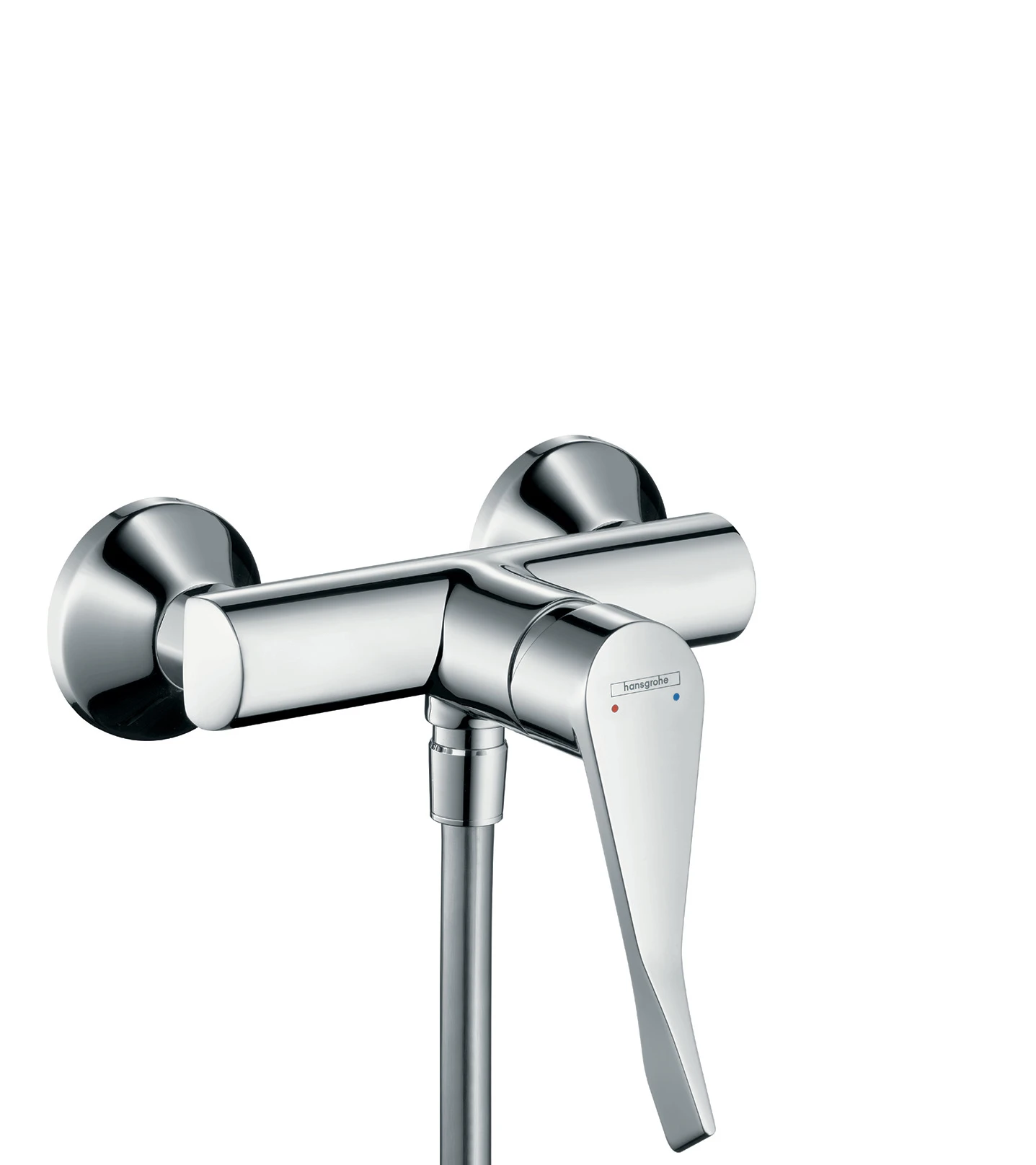 Hansgrohe Focus Single Lever Manual Shower Mixer For Exposed Installation With Extra Long Handle Chrome