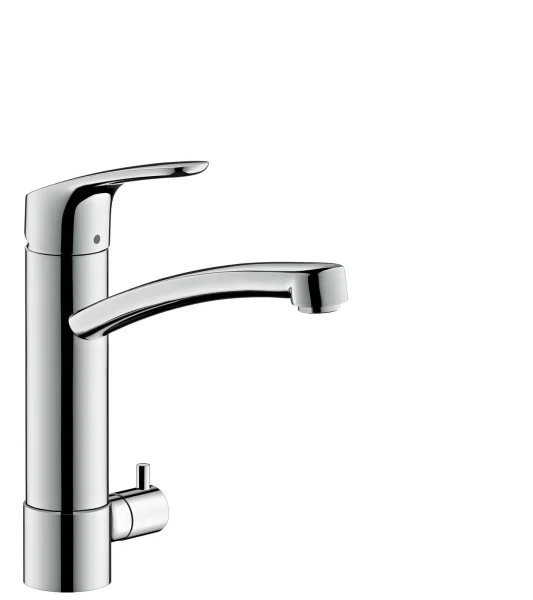 Hansgrohe Focus M41 Single Lever Kitchen Mixer 200 With Shut-off Valve For Additional Appliance, Single Spray Mode Chrome