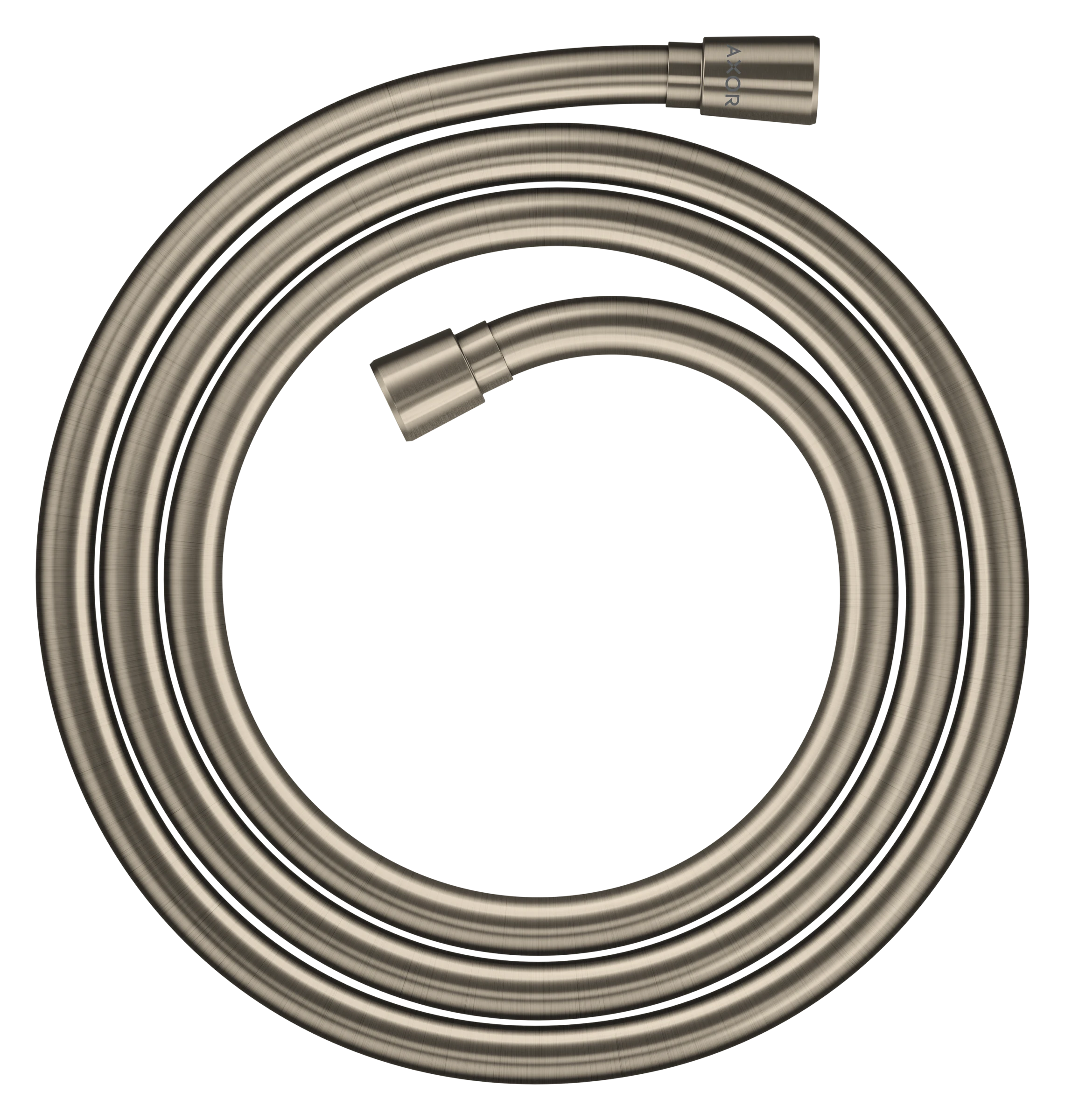 Axor Showersolutions Metal Effect Shower Hose 2.00 M With Conical Nuts Brushed Nickel