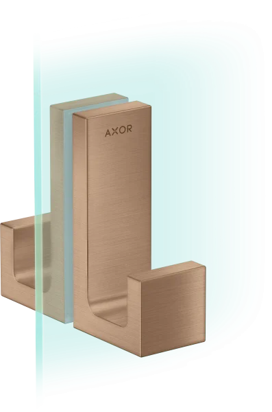 Axor Universal Rectangular Towel Holder 246 X 98 X 76mm Rose Gold/gold - Brushed