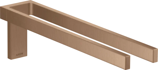 Axor Universal Rectangular Towel Holder 460 X 245 X 105mm Rose Gold/gold - Brushed