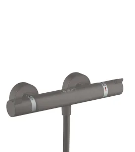 Hansgrohe Ecostat Comfort Thermostatic Shower Mixer For Exposed Installation Brushed Black Chrome