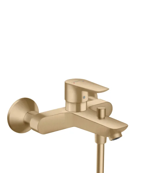 Hansgrohe Talis E Single Lever Manual Bath Mixer For Exposed Installation Brushed Bronze