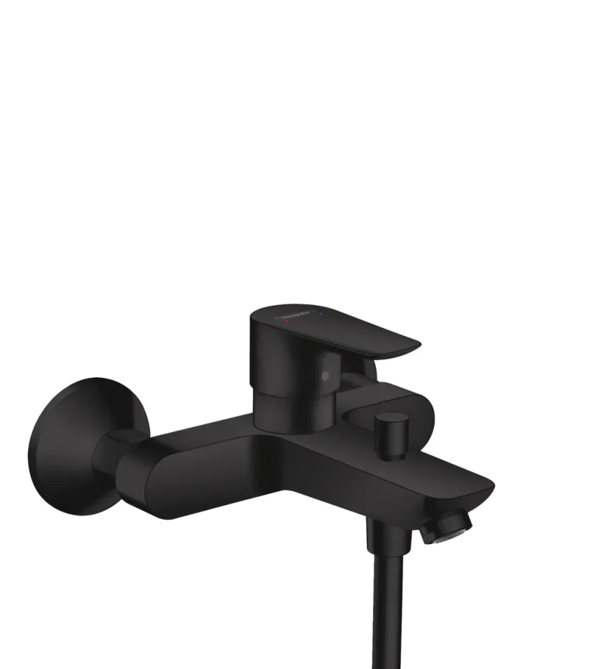 Hansgrohe Talis E Bath Mixers Exposed 246 X 199 X 155mm Black - Matt product image - Image 1