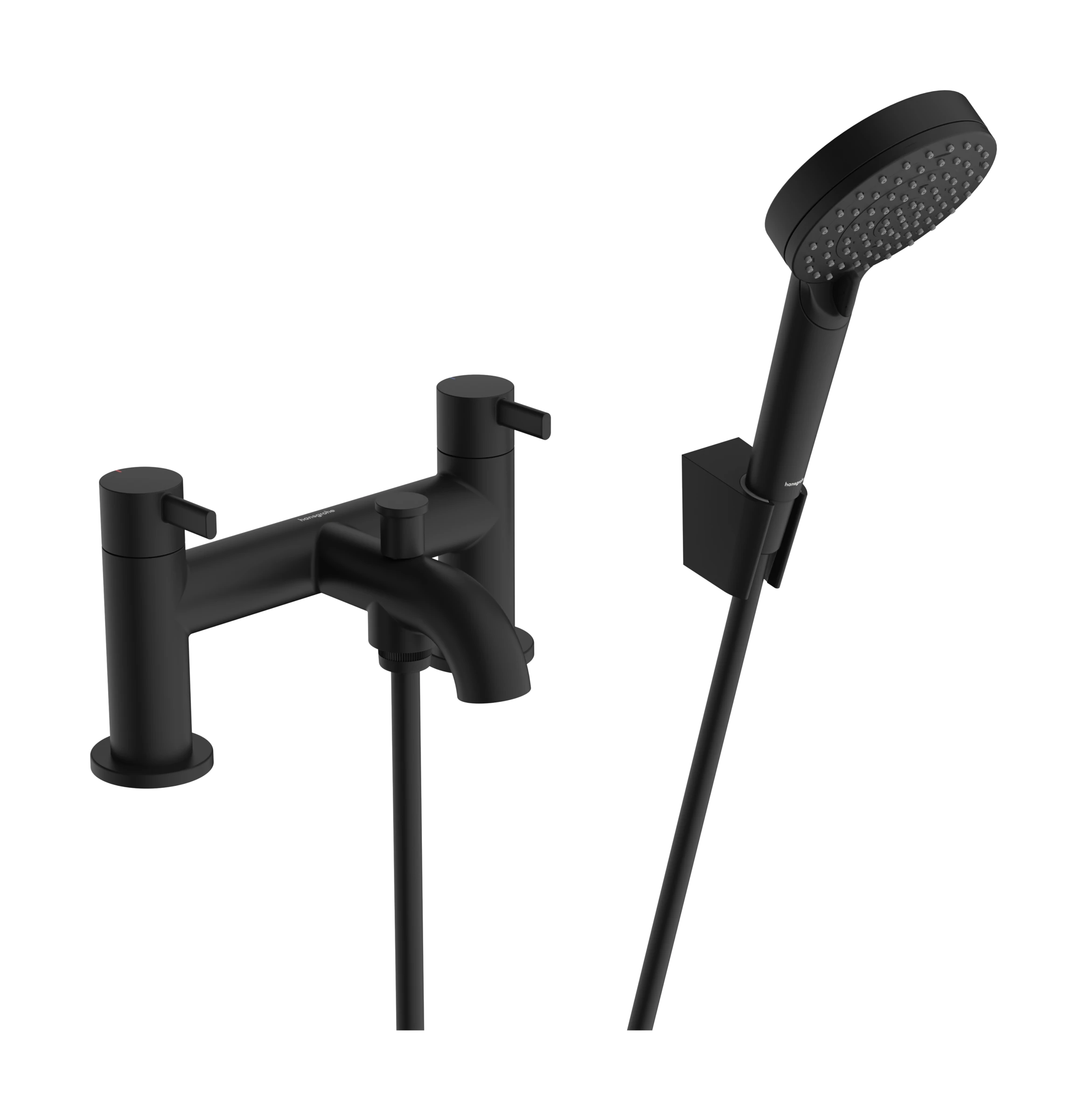 Hansgrohe Zesis S Bath Mixers Concealed 281 X 221 X 183mm Black - Matt