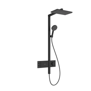 Hansgrohe Raindance Alive Q Showerpipes With Thermostatic Mixer 1170 X 350 X 180mm Black - Matt