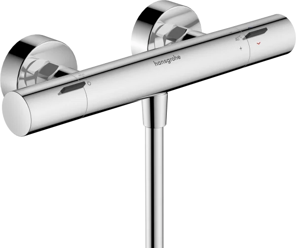 Hansgrohe Ecostat Fine Thermostatic Shower Mixer Exposed 360 X 135 X 105mm Chrome