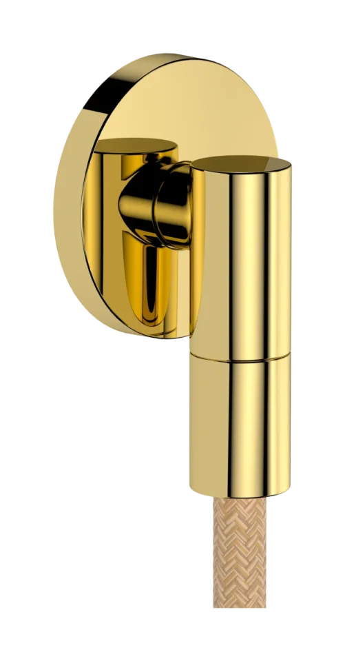 Hansgrohe Fixfit Fine S Wall Outlet 97 X 83 X 65mm Gold - Polished product image - Image 1