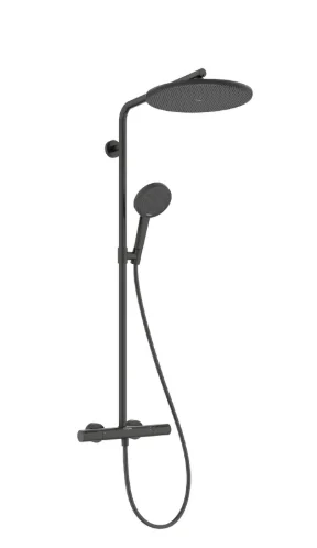 Hansgrohe Raindance Alive S Puro Showerpipes With Thermostatic Mixer 1170 X 350 X 180mm Gunmetal/chrome - Brushed