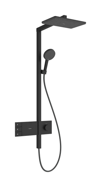 Hansgrohe Raindance Alive Q Showerpipes With Thermostatic Mixer 1170 X 350 X 180mm Black - Matt
