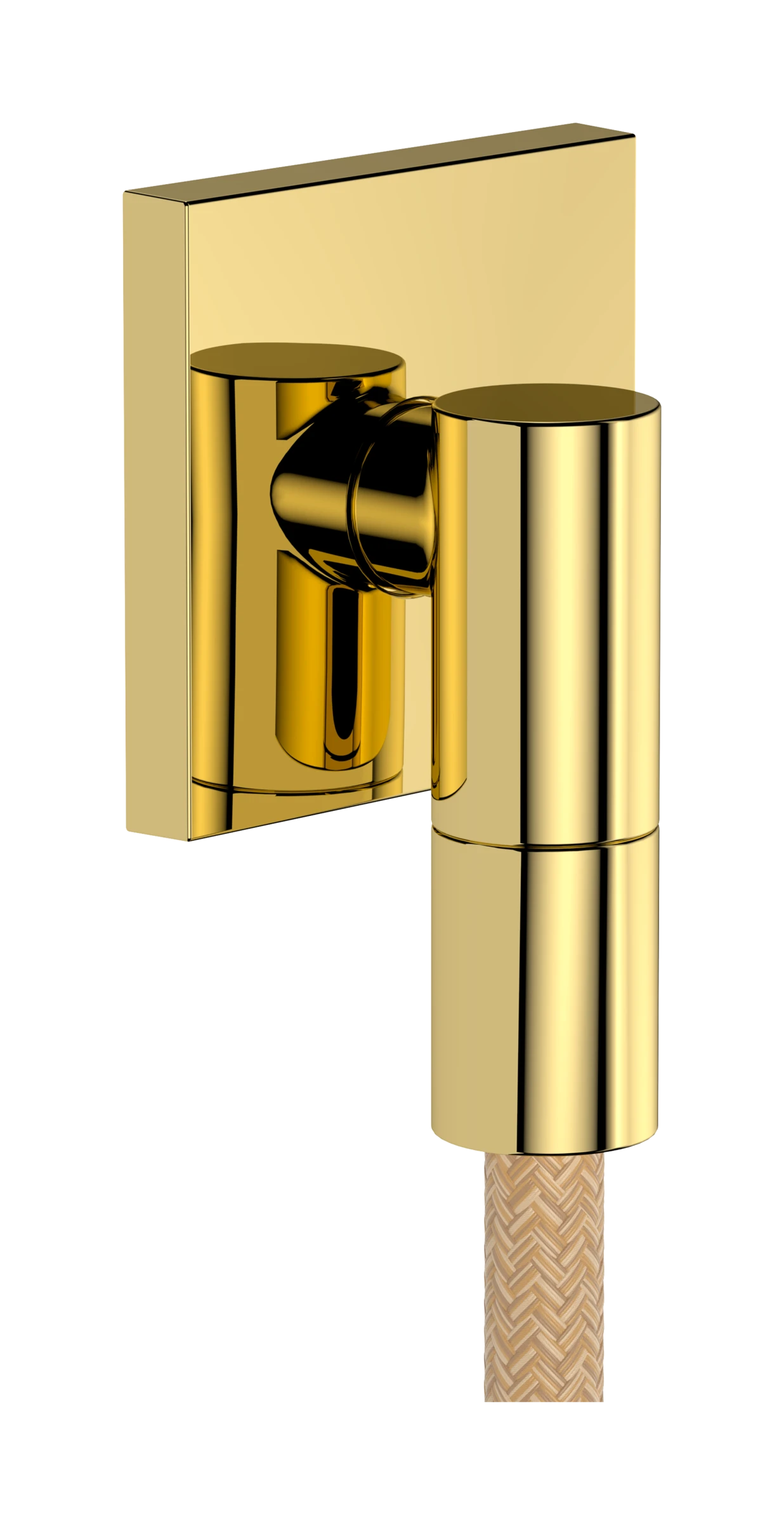 Hansgrohe Fixfit Fine E Wall Outlet 97 X 83 X 65mm Gold - Polished