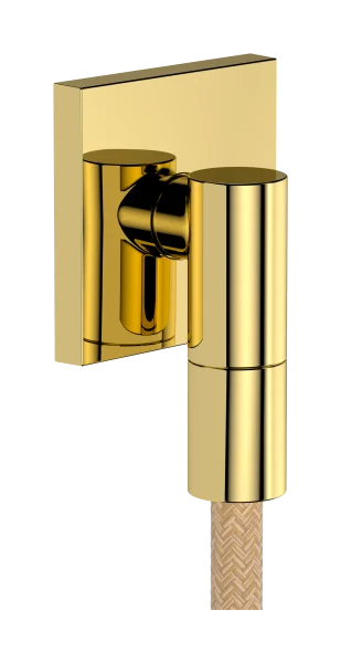Hansgrohe Fixfit Fine E Wall Outlet 97 X 83 X 65mm Gold - Polished