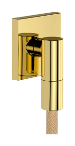 Hansgrohe Fixfit Fine E Wall Outlet 97 X 83 X 65mm Gold - Polished