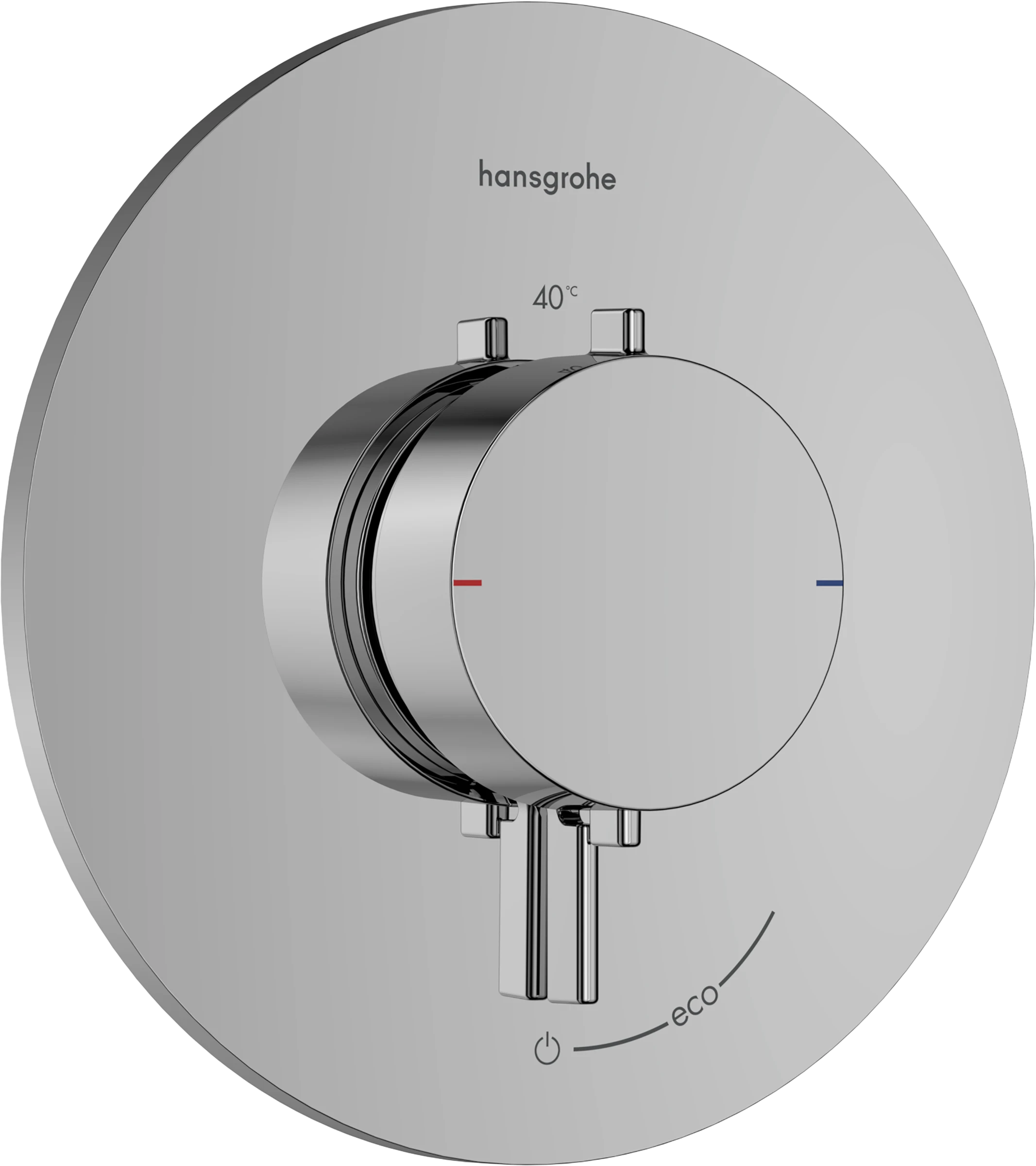 Hansgrohe Ecostat Comfort S Thermostatic Shower Mixer Concealed 265 X 240 X 180mm Chrome